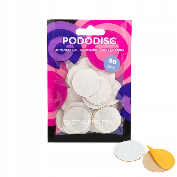 Staleks Pododisc Överlägg L 80 grit 50 st