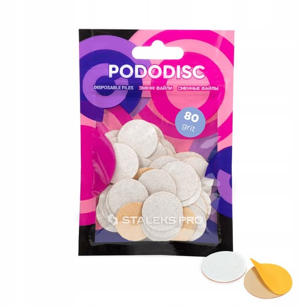 Staleks Pododisc Vita Överlägg M 80 korn 50 st
