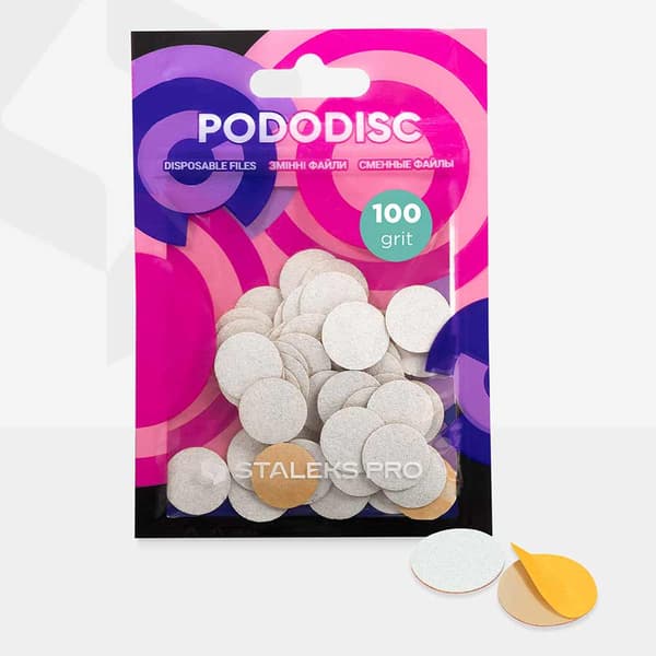 Staleks Podosc-päällystysliinat, valkoiset, karkeus 100, 50 kpl