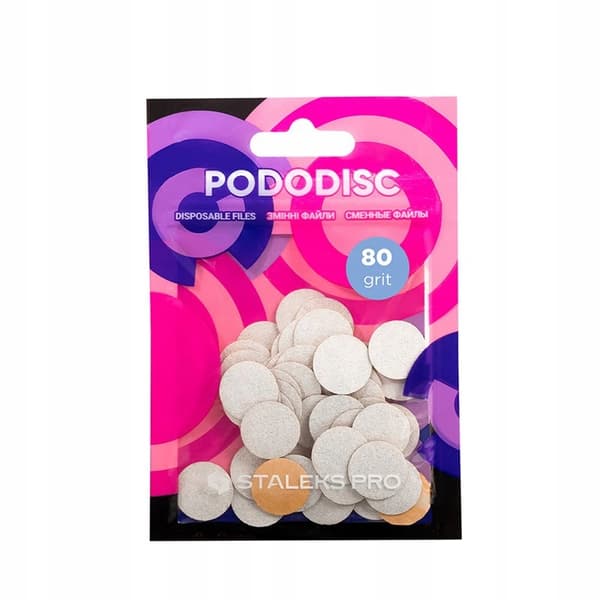 Staleks pododisc-päällystysliinat VALKOINEN S 80 GRIT 50 kpl.