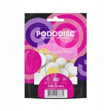 Staleks Pododisc Överlägg Vit Mjuk Bas L 80 grit 50 st