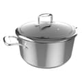 Miniatyrbild 1 av 5: Cecotec 28 cm pot made of high quality stainless steel, with riveted handles and glass tempered lid. It features 5 layers. A non-stick, double-layer