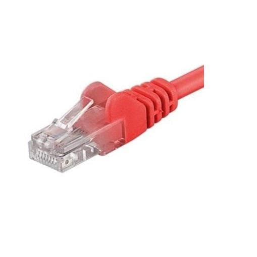 Patchcord UTP RJ45-RJ45 Cat.5e 0.5m, rosu, "UTP-5E-0.5-R" (timbru verde 0.08 lei)