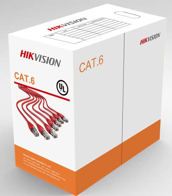 ROLA CABLU U/UTP HIKVISION, Cat6, 305 m, Cupru, solid, AWG23, "DS-1LN6-UU"