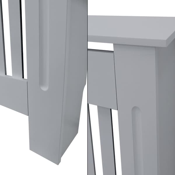 ML Design jäähdyttimen kansi maatyyli 152x19x82cm, harmaa, MDF lakattu, makuuhuone, olohuone