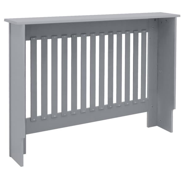 ML Design Radiator Cover Country Style 112x19x82cm, Grå, MDF Lackerad, För sovrum, Vardagsrum