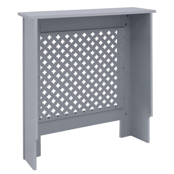 ML Design Radiatorbeklädnad med bikakemönster 78x19x82cm Grå Tillverkad av MDF Lackerad För Sovrum