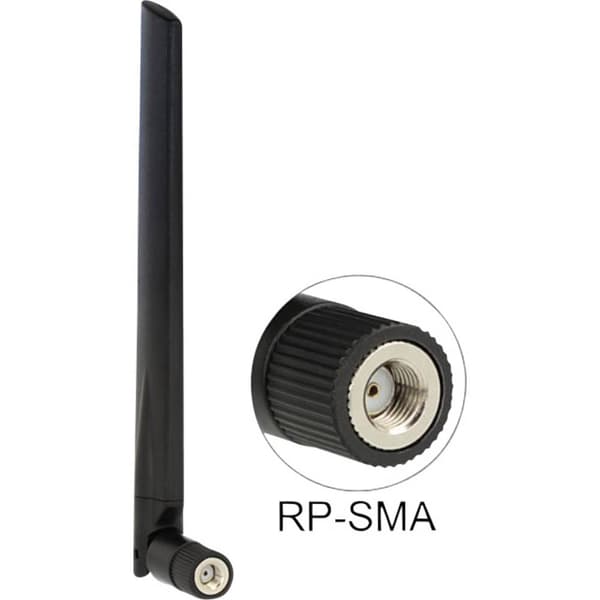 Delock 88898 WiFi Stav-antenn 5 dB 2.4 GHz, 5 GHz