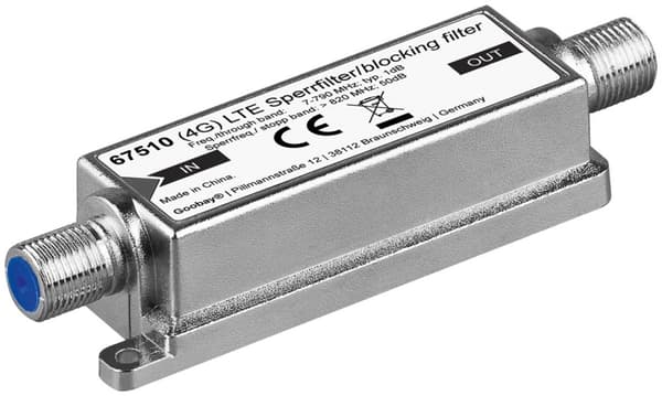 LTE/4G blokkeringsfilter, F hunn - F hunn