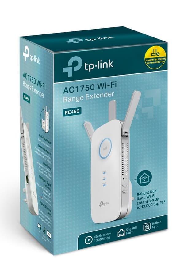 TP-Link RE450 - WiFi-forstærker - 1300 Mbps