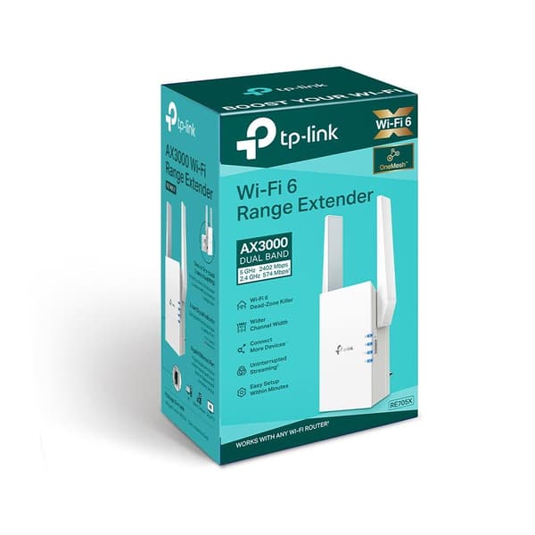 TP-Link RE705X - Range Extender - AX3000 - Wifi 6 - Vit