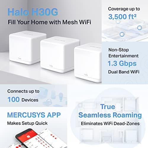Systemnät Mercusys Halo H30G (3-pack)
