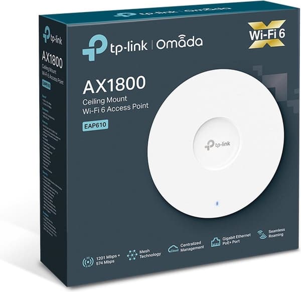 TP-Link EAP610 - Access Point - AX1800 - Dual-Band - Loftmontering