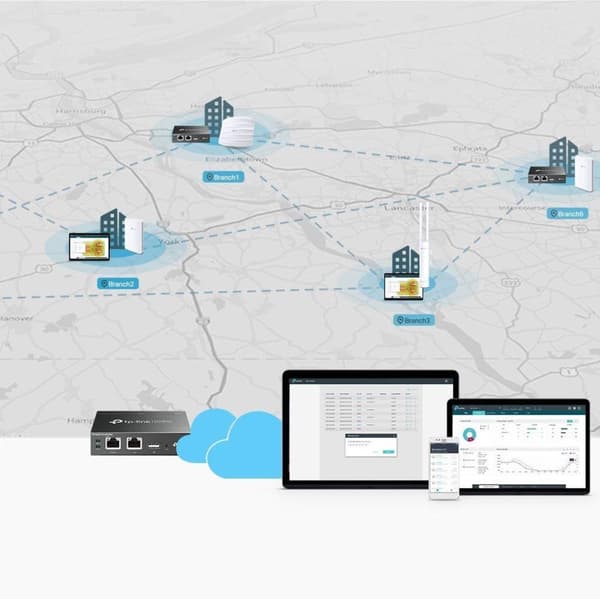 TP-Link Omada EAP245 - Tukiasema - Langaton - 1750 Mbps - 1-pakkaus - Valkoinen