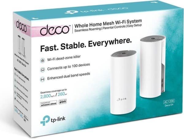 TP-Link AC1200 Deco Mesh Wi-Fi-system til hele hjemmet, 2-pak