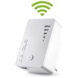 devolo WLAN-repeater, WiFi-repeater ac - upp till 1 200 Mbit/s, mesh WLAN-förstärkare, WLAN-åtkomstpunkt, WLAN-uttag, 1x gigabit LAN-anslutning vit