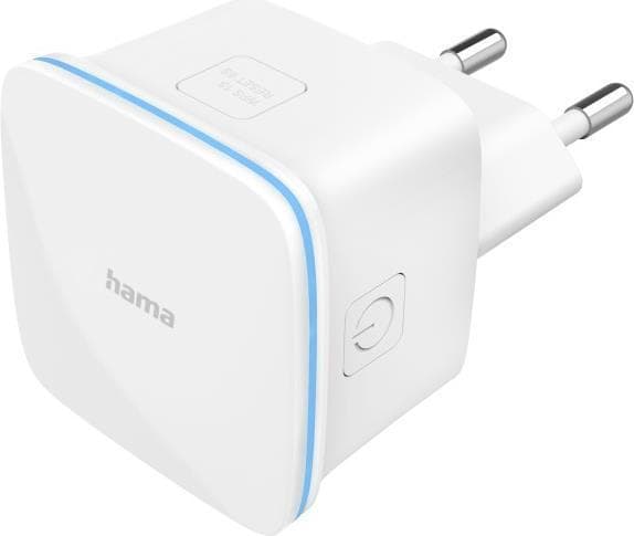 Hama N300 - Nätverksrepeater - 300 Mbit/s - WLAN - inbyggd Ethernet-port - vit (00053311)