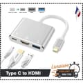 Miniatyrbild 1 av 4: USB 3.0 Typ C USB-C till HDMI-adapter för Apple New Macbook Kompatibel med HDMI