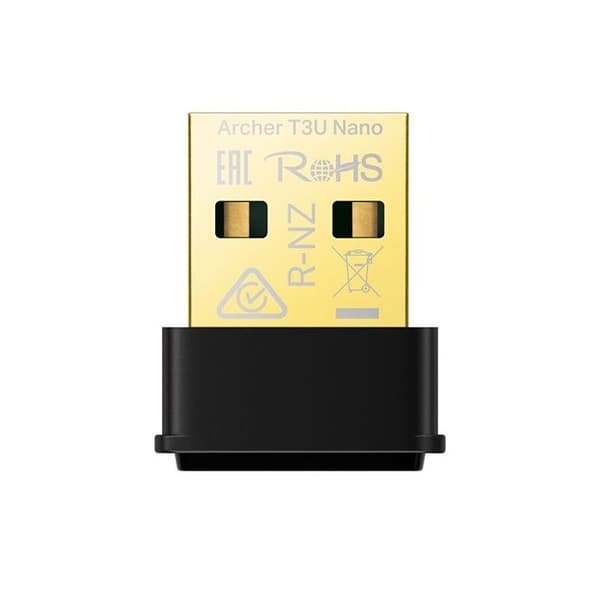 WiFi Nyckel - TP-Link - Archer T3U Nano - AC1300Mbps - Dualband - MU-MIMO Svart