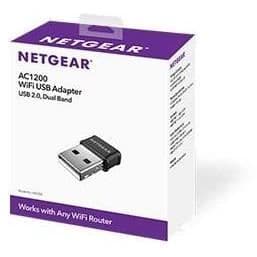 NETGEAR A6150-100PES Kraftfull Wifi-dongel, AC1200Mbps Nano Wifi-adapter