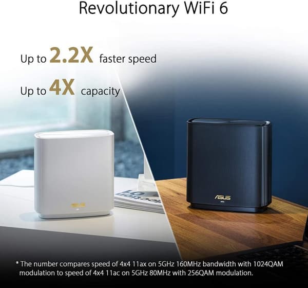 AS ZENWIFI TRI-BAND HOME MESH 1PK W, "XT8(W-1-PK)" (timbru verde 2.00 lei)