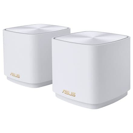 EU+UK 2PK Router | ZenWiFi XD5 | 802.11ax | 574+2402 Mbit/s | 10/100/1000 Mbit/s | Ethernet LAN (RJ-45) ports 1 | Mesh Support Yes | MU-MiMO Yes | No Hvit