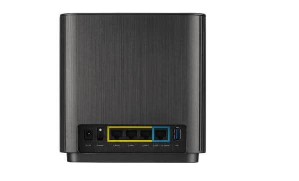 System ZenWiFi XT9 WiFi 6 AX7800 1-pak czarny Sort