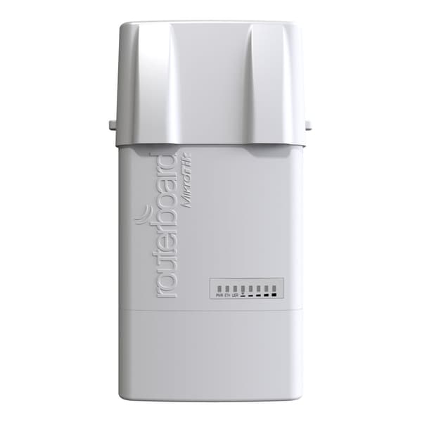 MikroTik BaseBox 2 | Client Device | RB912UAG-2HPnD-OUT, 2.4GHz, 1x RJ45 1000Mbps, 1x miniPCIe, 1x USB Grå