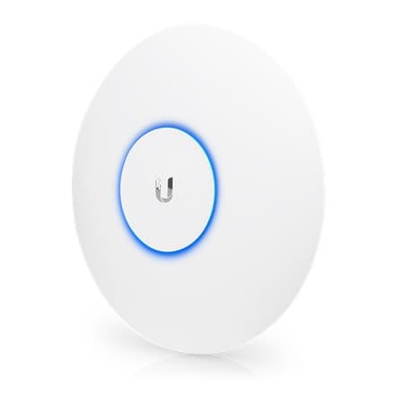 ACCESS Point Ubiquiti wireless exterior si interior 1300 Mbps, port 10/100/1000 x 2, antena interna x 1, PoE, 2.4 - 5 GHz, "UAP-AC-PRO"  (timbru verde Hvit