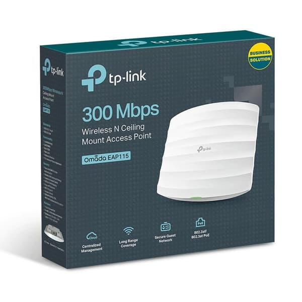 Adgangspunkt TP-Link EAP115 Hvid 300 Mbit/s