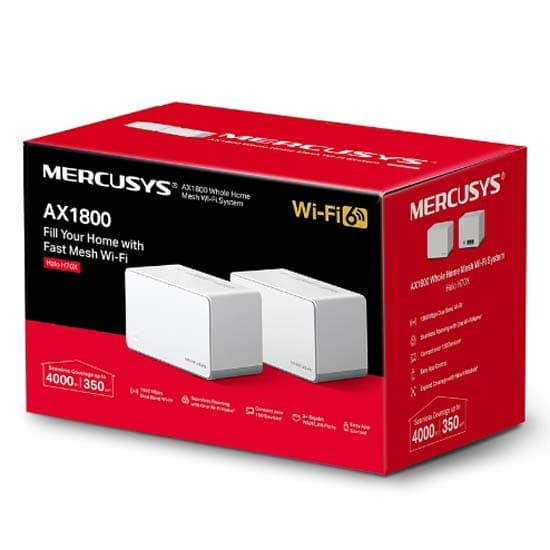 Mercusys Trådløst Adgangspunkt H70x Ax1800 Wifi 6 2 Enheder Hvid
