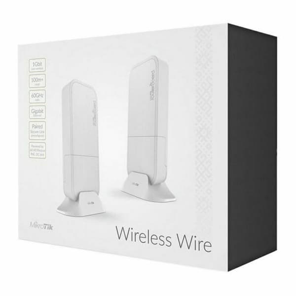 Anslutningspunkt Wireless Wire Mikrotik RBwAPG-60adkit 60 GHz Vit (2 pcs)
