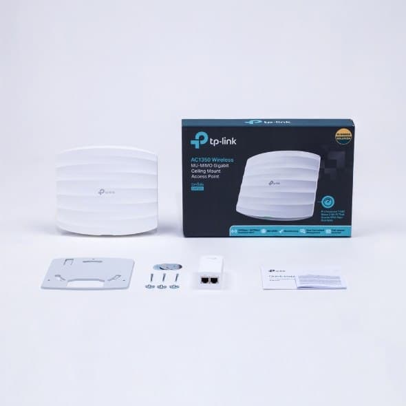 TP-LINK | EAP225 | Access Point | 802.11ac | 2,4GHz/5GHz | 450+867 Mbit/s | 10/100/1000 Mbit/s | Ethernet LAN (RJ-45)-portar 1 |