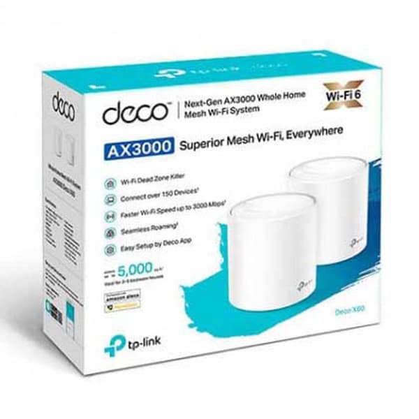Tp-link Deco X60(2-pack) Wifi-åtkomstpunkt 2 Enheter Vit