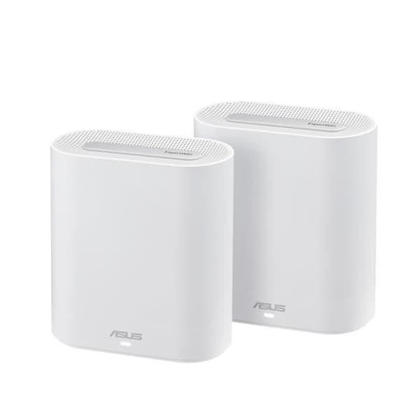 Tri-band WiFi Mesh-system - ASUS - EBM68 - 7800 Mbps - WiFi 6 - 2-pack vit Vit