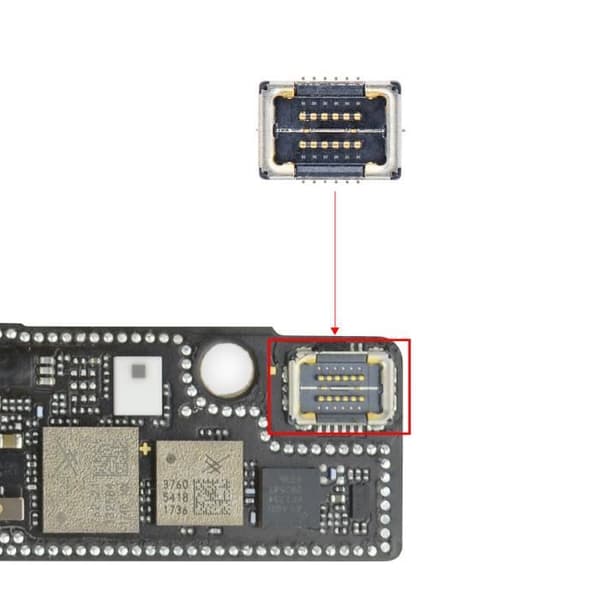 FPC-kontakt Wifi-antenn för iPhone X Svart - AVIZAR - FPC-kontakt Wifi-antenn - Svart - iOS - WiFi - Ja