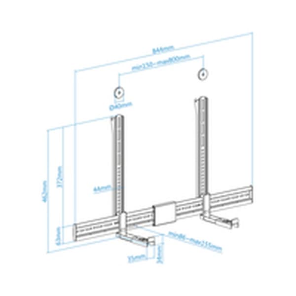 TV-holder TooQ Sort