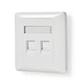 Miniatyrbilde 4 av 5: Nedis Network Keystone Face Plate | Ansiktsplate RJ45 | 2-Port port(s) | ABS | Hvit | Boks