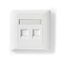 Miniatyrbilde 1 av 5: Nedis Network Keystone Face Plate | Ansiktsplate RJ45 | 2-Port port(s) | ABS | Hvit | Boks