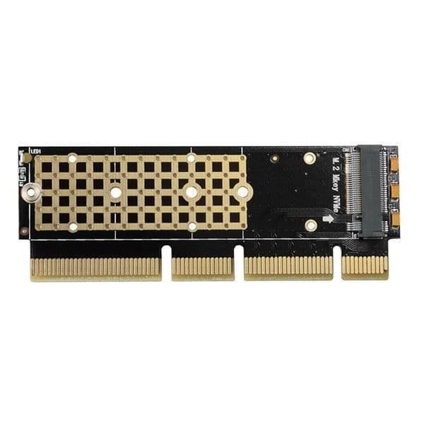 AXAGON PCEM2-1U PCI-E 3.0 16x - M.2 NVMe SSD, upp till 80 mm SSD, Low Profile 1U - 8595247904324