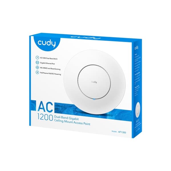 Cudy AC1300 Vit Power over Ethernet (PoE)