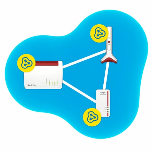 Adgangspunkt Fritz! 20002953 6000 Mbit/s Hvid