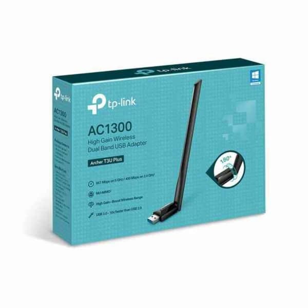 Wi-Fi USB-Adapter TP-Link ARCHER T3U PLUS AC1300 Svart