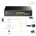 Miniatyrbild 2 av 3: PoE+-switch - CUDY - 6 portar - 10/100 Mbps - 60 W - CCTV-läge