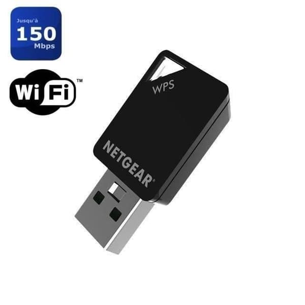 NETGEAR AC600 Mini USB Wifi Adapter. Hastighet upp till 150/433 Mbps Modell: A6100 Svart