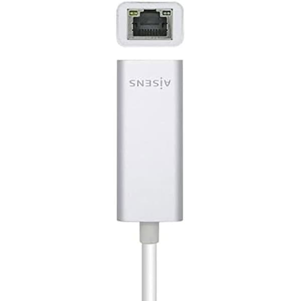 USB 3.0 till Gigabit Ethernet-omvandlare 10/100/1000 Mbps - AISENS A106-0504 - Silver