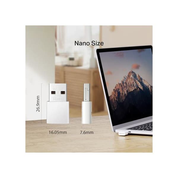 Trådlös USB-adapter - MERCUSYS - MA30N - Dubbelband 867 Mbit/s - Nanostorlek - WPA3-säkerhet