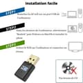 Miniatyrbild 2 av 4: Clé WIFI Dongle USB 600 Mpbs för PC, Dator Kompatibel med Windows 11/10/8.1/8/7/Vista/XP/MacOS Phonillico®