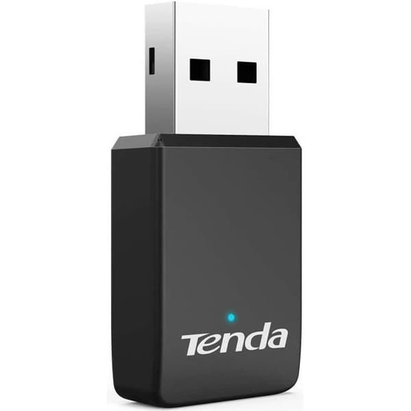 TENDA WIFI-NYCKEL 750 Mbps, USB 2.0, Plug&amp;Play, Wifi-nyckel, USB wifi-adapter, . U9 Svart
