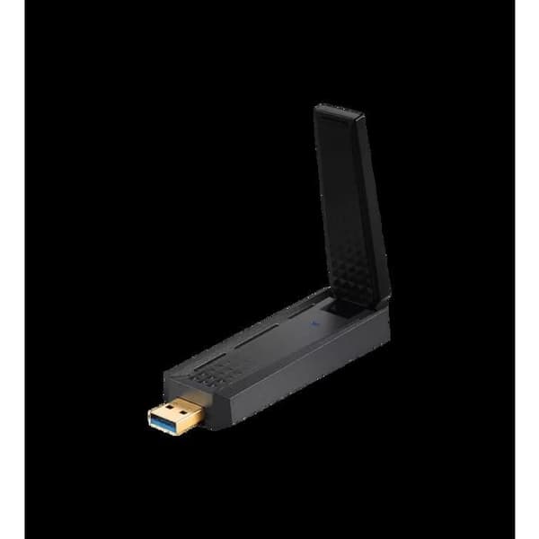 Tri-Band WiFi 6E USB-adapter - MSI AXE5400 - WLAN upp till 5400 Mbps Svart